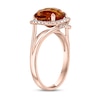 Thumbnail Image 3 of Effy Natural Citrine Ring 1/5 ct tw Diamonds 14K Rose Gold