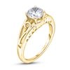 Thumbnail Image 2 of Diamond Solitaire Scroll Engagement Ring 1 ct tw Round 14K Yellow Gold (I2/I)