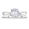 Thumbnail Image 3 of Diamond Solitaire Concave Engagement Ring 1 ct tw Round 14K White Gold (I2/I)