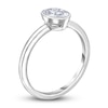 Thumbnail Image 2 of Diamond Solitaire Engagement Ring 1 ct tw Bezel-Set Oval 14K White Gold (I2/I)