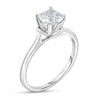 Thumbnail Image 2 of Diamond Solitaire Floral Engagement Ring 1 ct tw Round 14K White Gold (I2/I)