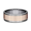 Thumbnail Image 3 of Satin Wedding Band 14K Rose Gold/Tantalum 8.0mm