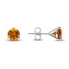 Thumbnail Image 1 of Natural Citrine Martini Stud Earrings 14K White Gold