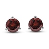 Thumbnail Image 1 of Natural Garnet Martini Stud Earrings 14K White Gold