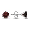 Thumbnail Image 2 of Natural Garnet Martini Stud Earrings 14K White Gold