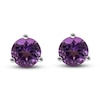 Thumbnail Image 0 of Natural Amethyst Martini Stud Earrings 14K White Gold