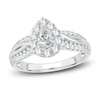Thumbnail Image 1 of Diamond Engagement Ring 1 ct tw Pear/Round 14K White Gold