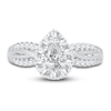 Thumbnail Image 3 of Diamond Engagement Ring 1 ct tw Pear/Round 14K White Gold