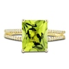Thumbnail Image 5 of Natural Peridot Ring, Earring & Necklace Set 1/5 ct tw Diamonds 10K Yellow Gold