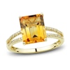 Thumbnail Image 4 of Natural Citrine Ring, Earring & Necklace Set 1/5 ct tw Emerald 10K Yellow Gold