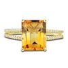 Thumbnail Image 5 of Natural Citrine Ring, Earring & Necklace Set 1/5 ct tw Emerald 10K Yellow Gold