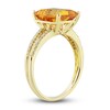 Thumbnail Image 6 of Natural Citrine Ring, Earring & Necklace Set 1/5 ct tw Emerald 10K Yellow Gold