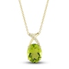 Thumbnail Image 2 of Natural Peridot Ring, Earring & Necklace Set 1/5 ct tw Emerald 10K Yellow Gold