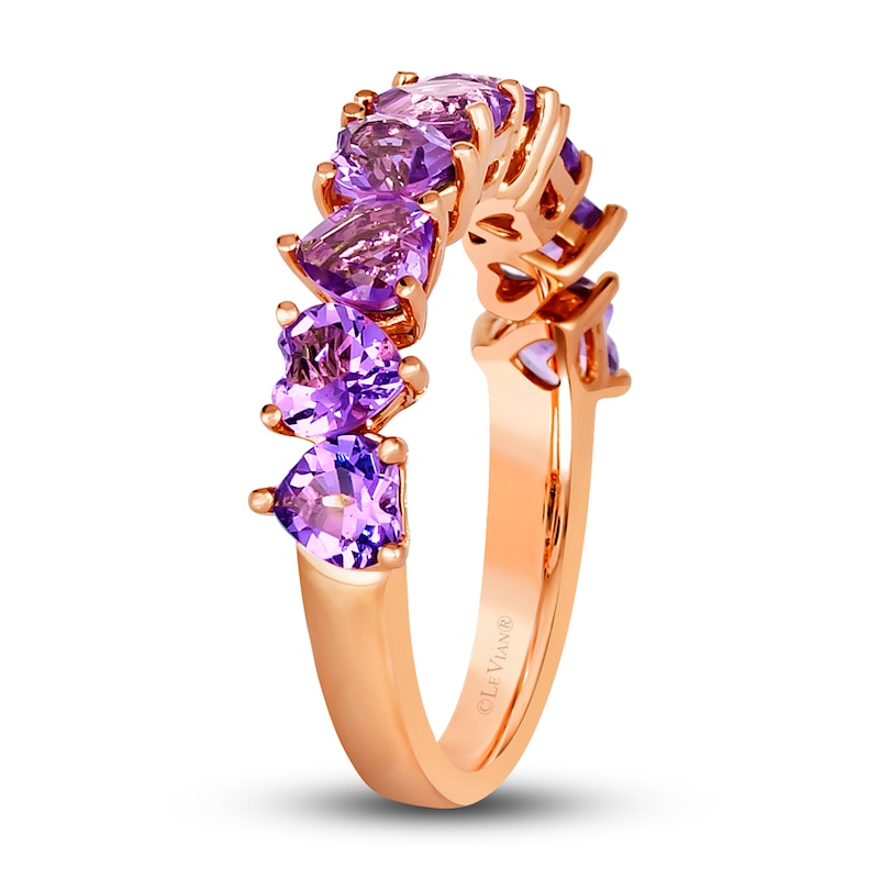 Main Image 2 of Le Vian Natural Amethyst Ring 14K Strawberry Gold