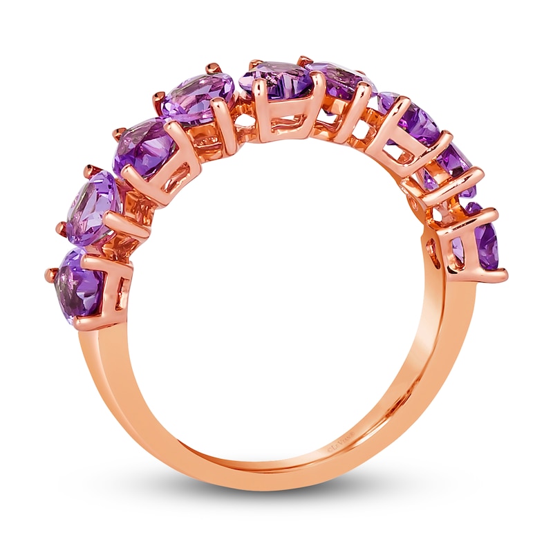 Main Image 4 of Le Vian Natural Amethyst Ring 14K Strawberry Gold