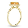 Thumbnail Image 6 of Natural Citrine Ring, Earring & Necklace Set 1/3 ct tw Diamonds 10K Yellow Gold