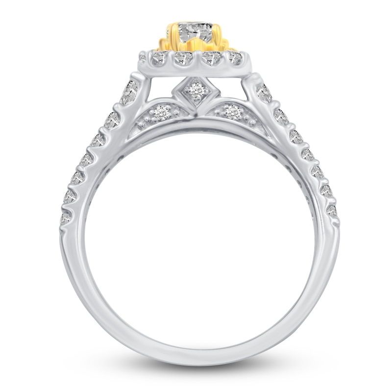 Diamond Engagement Ring 1 ct tw Round 14K Two-Tone Gold