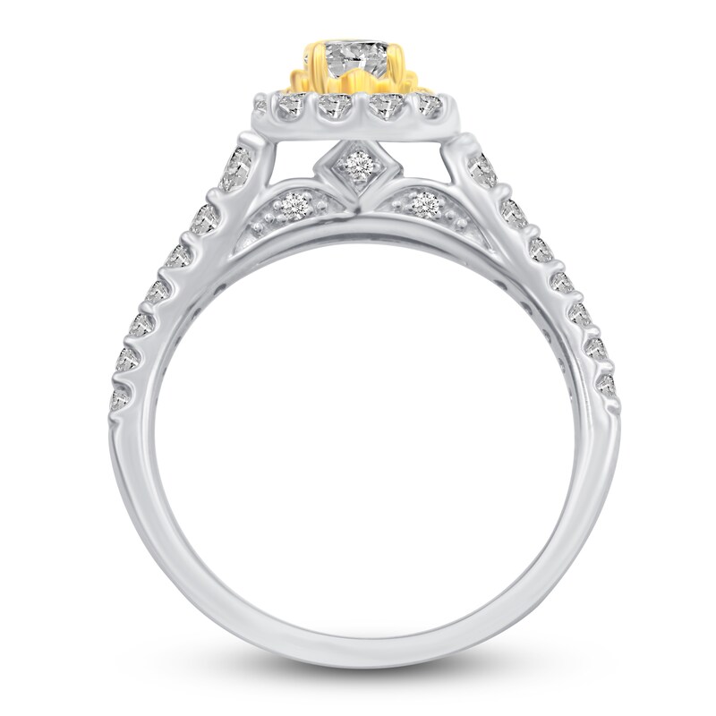 Main Image 2 of Diamond Engagement Ring 1 ct tw Round 14K Two-Tone Gold