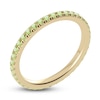 Thumbnail Image 2 of Juliette Maison Natural Peridot Eternity Ring 10K Yellow Gold