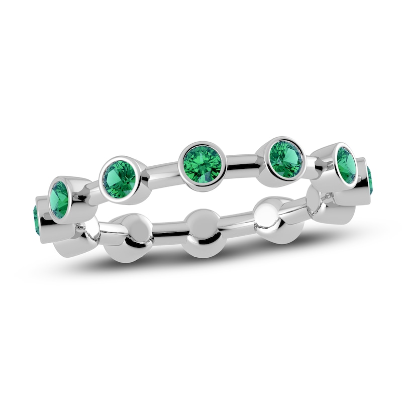 Main Image 1 of Juliette Maison Natural Emerald Ring 10K White Gold