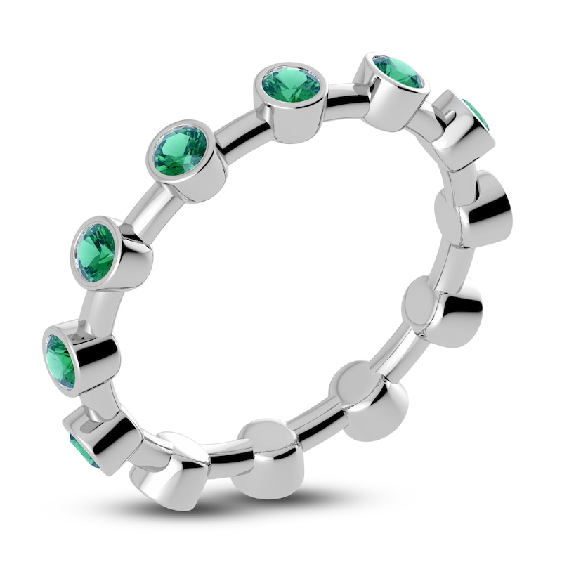 Main Image 2 of Juliette Maison Natural Emerald Ring 10K White Gold