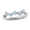 Thumbnail Image 1 of Juliette Maison Natural Aquamarine Ring 10K White Gold