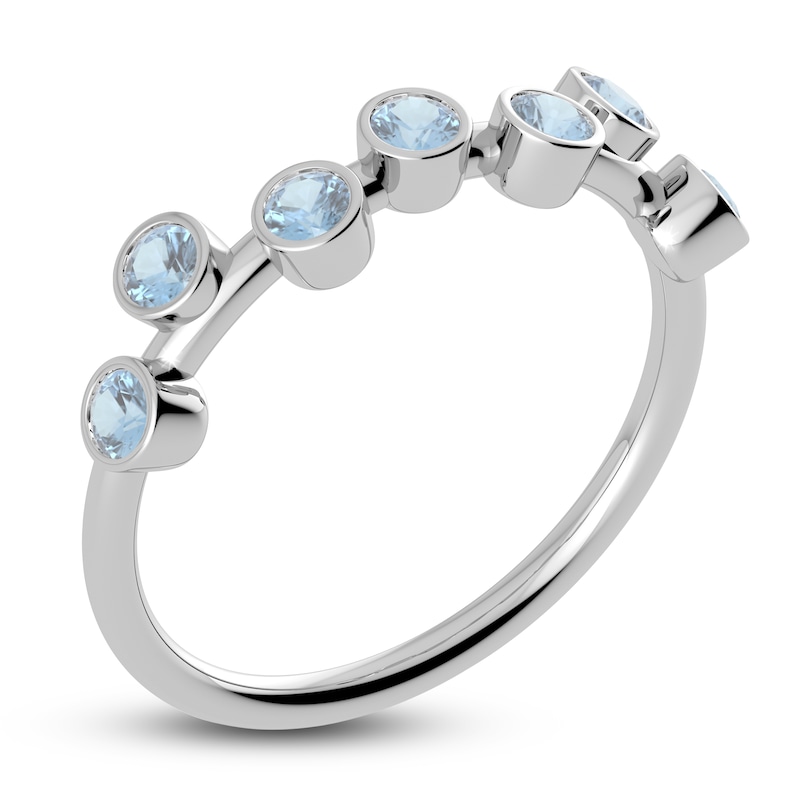 Main Image 2 of Juliette Maison Natural Aquamarine Ring 10K White Gold