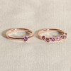 Thumbnail Image 4 of Juliette Maison Natural Citrine & Natural Blue Sapphire Ring 10K Rose Gold