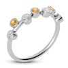 Thumbnail Image 2 of Juliette Maison Natural Citrine & Natural White Sapphire Ring 10K White Gold