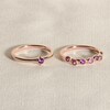 Thumbnail Image 4 of Juliette Maison Natural Peridot Starburst Ring 10K Rose Gold