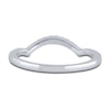Thumbnail Image 3 of Diamond Contour Wedding Band 1/8 ct tw Round 14K White Gold