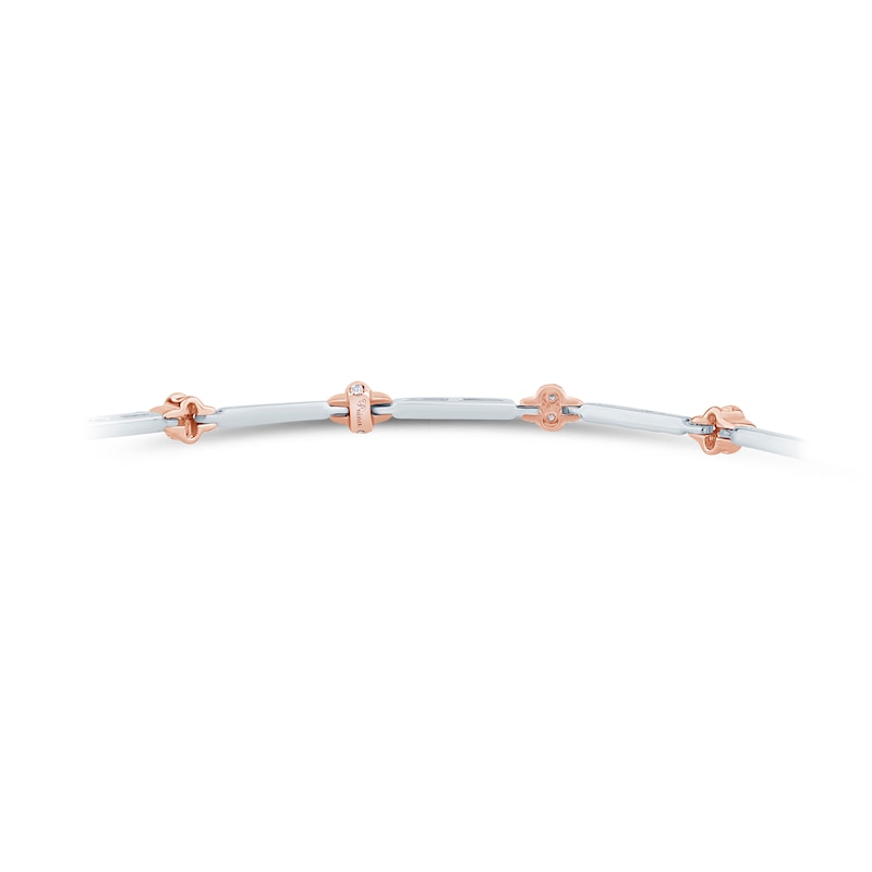 Main Image 2 of Pnina Tornai Diamond Bracelet 1 ct tw Round 14K Two-Tone Gold 7.25"