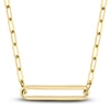 Thumbnail Image 3 of Shy Creation Diamond Paperclip Necklace 1/4 ct tw Round 14K Yellow Gold 18" SC55023560