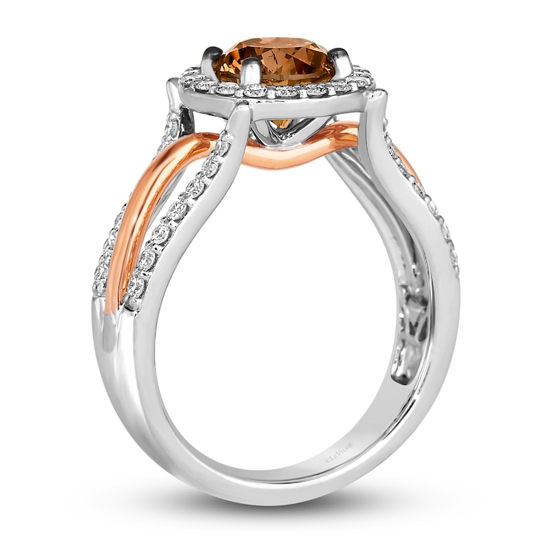 Main Image 3 of Le Vian Diamond Ring 2 ct tw Round 14K Two-Tone Gold
