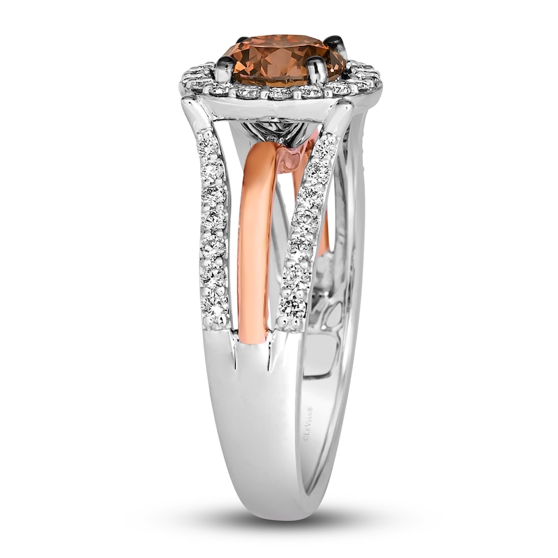 Main Image 4 of Le Vian Diamond Ring 2 ct tw Round 14K Two-Tone Gold