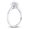 Thumbnail Image 2 of Diamond Engagement Ring 1/3 ct tw Oval/Round 14K White Gold
