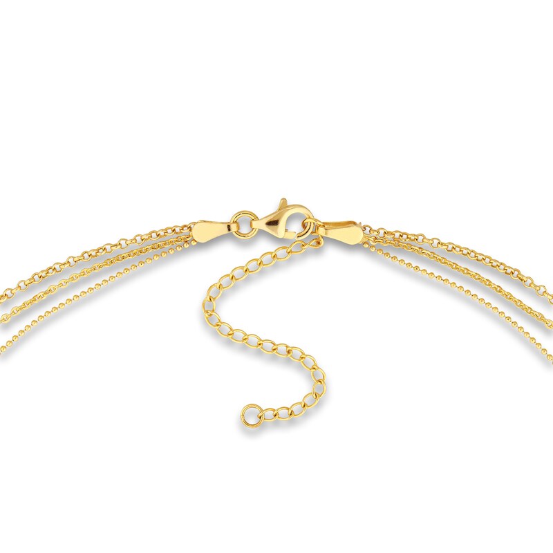Peoples 1.6mm Diamond-Cut Mariner Chain Choker Necklace in Solid 10K Gold - 16 | Erin Mills Town Centre