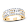 Thumbnail Image 1 of Diamond 3-Row Anniversary Band 1 ct tw Round 14K Yellow Gold
