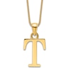 Thumbnail Image 1 of Initial T Necklace 14K Yellow Gold 18&quot;