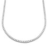 Thumbnail Image 1 of Diamond Tennis Necklace 10 ct tw Round 18K White Gold 16"