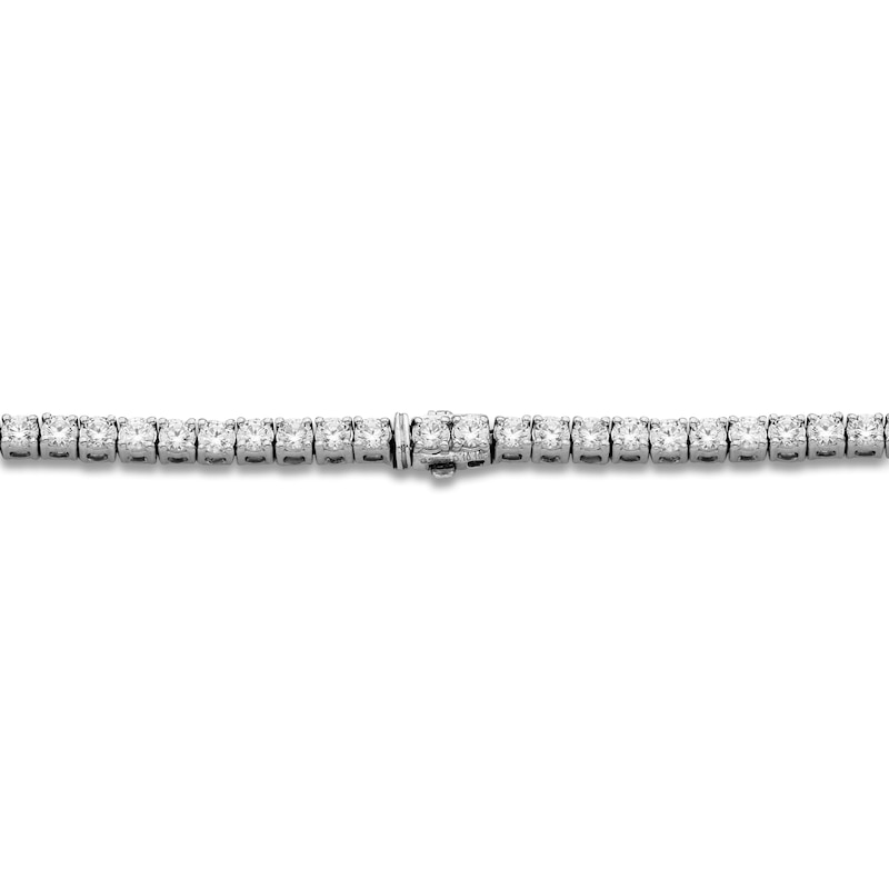 Main Image 2 of Diamond Tennis Necklace 10 ct tw Round 18K White Gold 16"