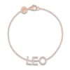 Thumbnail Image 1 of Juliette Maison Diamond Station Name Bracelet 3/8 ct tw Round 10K Rose Gold