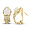 LALI Jewels Natural Opal Earrings 1/3 ct tw Diamonds 14K Yellow Gold