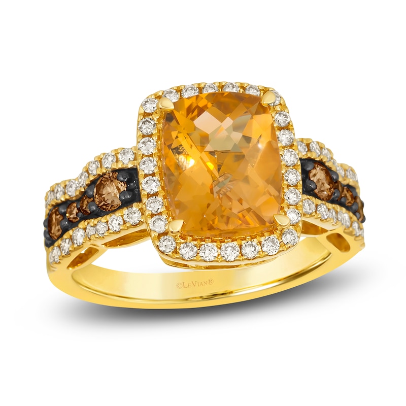 Le Vian Natural Citrine Ring 3/4 ct tw Diamonds 14K Honey Gold | Jared