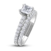 Thumbnail Image 2 of Diamond Bridal Set 1-3/8 ct tw Princess/Round 14K White Gold