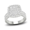 Thumbnail Image 0 of Diamond Cushion Engagement Ring 1-1/2 ct tw Round 14K White Gold