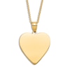 Thumbnail Image 1 of Engravable Heart Necklace 14K Yellow Gold 16" to 18" Adjustable