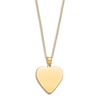 Thumbnail Image 2 of Engravable Heart Necklace 14K Yellow Gold 16" to 18" Adjustable