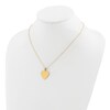Thumbnail Image 3 of Engravable Heart Necklace 14K Yellow Gold 16" to 18" Adjustable