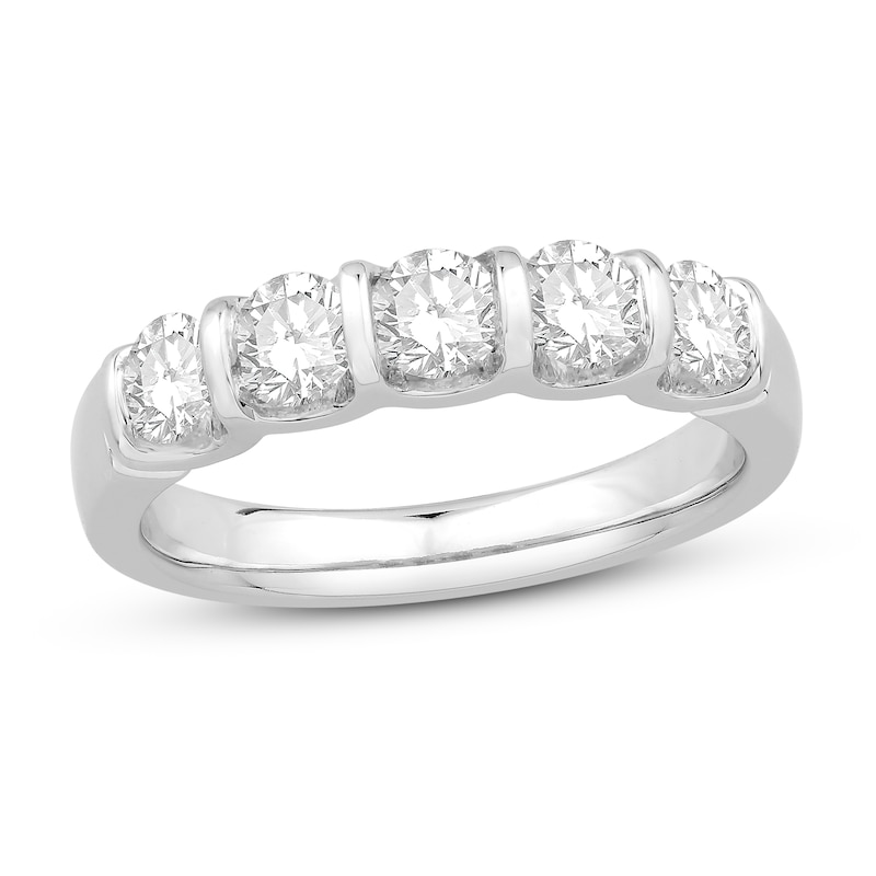 Main Image 1 of Diamond Anniversary Band 1 ct tw Round 14K White Gold